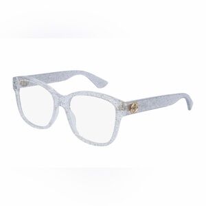 Gucci Eyeglasses Frames GG0038O 006
Shiny Glitter Silver 54mm